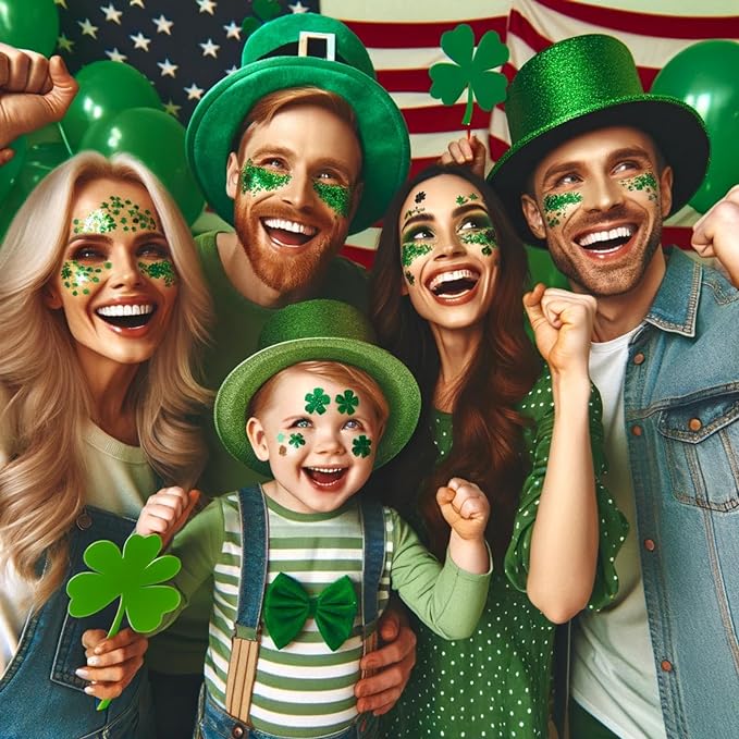 MEICOLY Green Face Glitter Stick,St Patricks Day Accessories,Irish St Patricks Day Outfit for Women,Face Body Hair Glitter for Women Kids,Rave Festival Mermaid Chunky Green Makeup for Mardi Gras