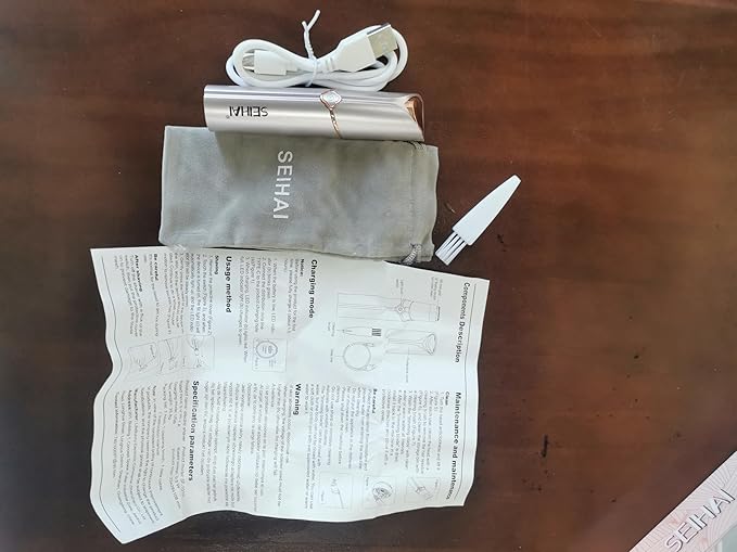 Facial Hair Removal for Women, Hair Removal Device, Rechargeable Hair Remover for Women, Facial Hair Remover for Face, Upper Lip, Chin, with a Branded Storage Bag