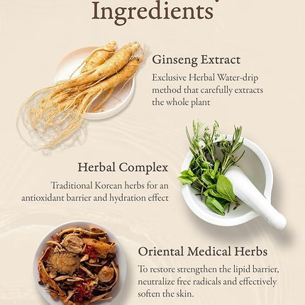 Sooryehan Bon Extra Moisture Korean Skin Care Gift Set (13.01 Fl Oz) - Luxury Premium High-end by LG Beauty. Hydrating Toner, Emulsion Lotion, Cleansing Foam, Eye Cream.