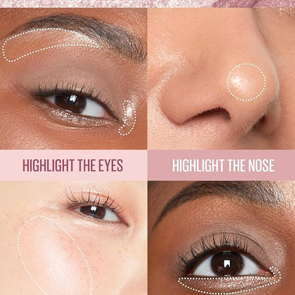 Kaja Eyeshadow - Wink Dazzle 04 Mauve Mirage (Matte) | Glitter, Smudge Proof, Creamy Formula, Vegan, Cruelty-Free, Creamy, Blendable, High Pigmentation Shimmer Stick, Long Lasting, Waterproof