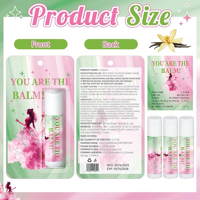 25 Pack Halloween Witch Lip Balms Bulk Pink and Green Party Favors Princess Gift Set Witched Party Favors Baby Shower Birthday Supplies Halloween Decoration Makeup Accessories Bag Stuffers