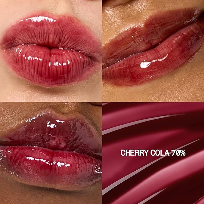 3D Voluming Gloss 70% (Rich) | High Shine, Non-Sticky Lip Gloss for Makeup | Long-Lasting, Moisturizing Gel Formula – Cherry Cola 70% | 30% & 70% Pigment Options | 5.3g