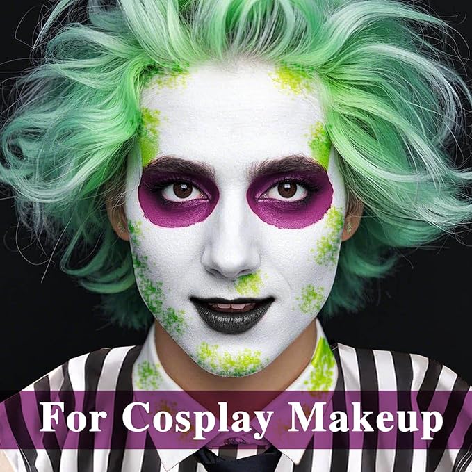 MEICOLY Dark Purple Face Body Paint Stick for Bruise Makeup,Purple Face Paint for Halloween SFX Ursula Cosplay Makeup,Waterproof Purple Eye Black Stick for Baseball Softball Football Lacrosse