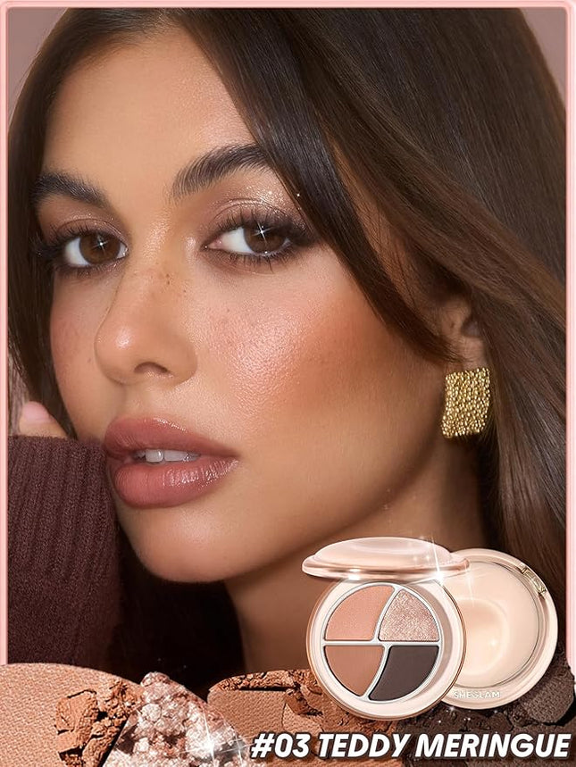 SHEGLAM Daydreamer Mini Palette 4 Colors Eyeshadow Palette - Teddy Meringue