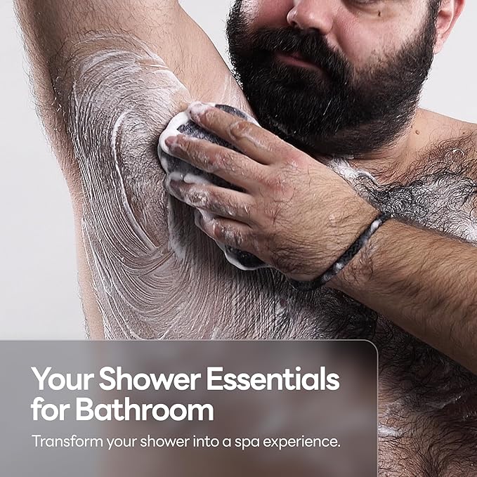 Soap Bag, Rough Exfoliation Soap Pouch for Bar Soap, Soap Mesh Pocket Bar Holder Washing and Drying Bags, Soap Sack Sponge Bag for Shower Bath (2 Pack)