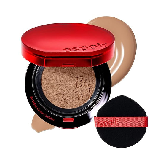 espoir [NEW] Be Velvet Cushion Foundation | Quick and Easy Coverage with Long-lasting Color by Zero Oxidation (#29 Walnut, 0.46 Ounce (Pack of 1))