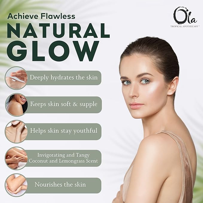 Coconut Body Butter – Moisturizing with Pure Coconut Oil and Hawaiian Plant Extracts - Ideal for Dry Skin - 5.6oz