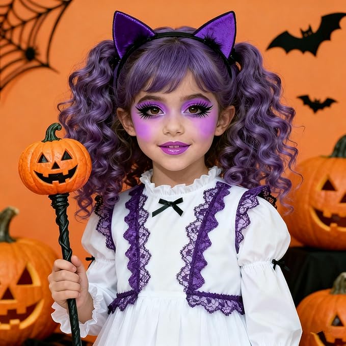 Go Ho Pastel Purple Face Body Paint Stick,Water Based Washable Lavender Face Paint Stick,Non-toxic Full-coverage Cream Light Purple Body Paint for Halloween Ursula Costume Cosplay SFX Makeup