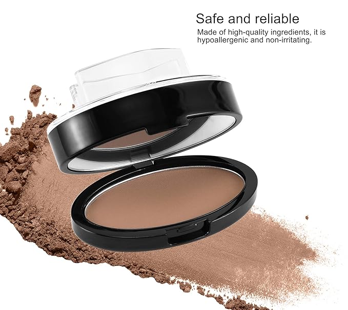 Boobeen Eyebrow Seal Stamp Powder - Waterproof 3 Seconds Eye Make Up Nature Coloring Kit - Creates Natural Looking Brows for Makeup Beginners
