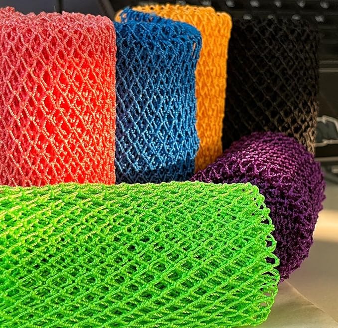 African Net Sponge Authentic, African Exfoliating Sponge Real African Net Black Owned, African Bath Sponge Back Scrubber, Body Exfoliator Shower Bath Accessories (Emerald Green)