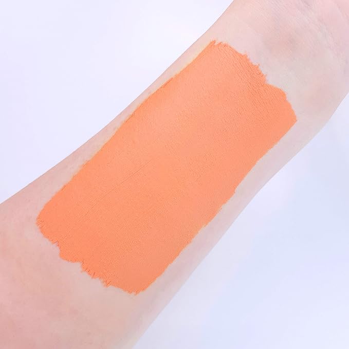 Pro Face & Body Paint Cake Pots by Moon Creations - Apricot - Professional Water Based Face Paint Makeup for Adults, Kids - 1.26oz