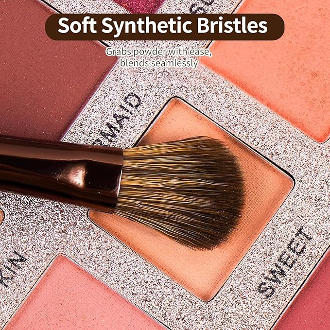 MAANGE 14-Piece Makeup Brush Set with Aluminum Ferrule- Premium Synthetic Makeup Brushes Kit Foundation Powder Brush Eye Shadow for Beginners & Professionals(Dark Coffe)