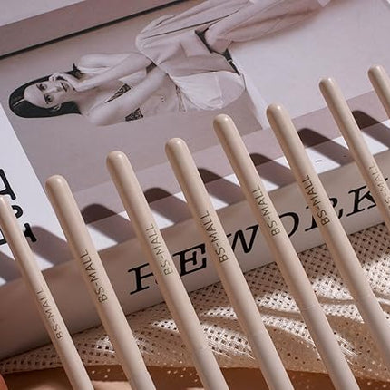 BS-MALL 14 Pcs Makeup Brushes Set with 1 Pcs Makeup Sponge – Essential Foundation Powder Concealers, Eye Shadows, Blush Makeup Brushes with Travel Makeup Case (Beige)