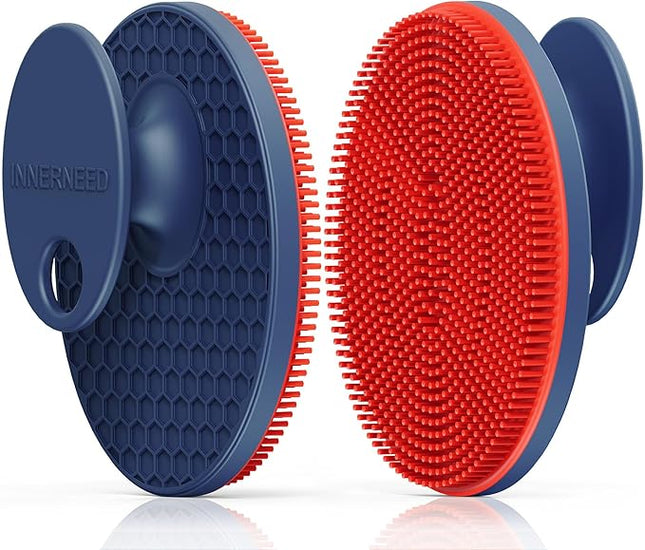 INNERNEED Magnetic Silicone Facial Cleansing Brush – Deep Pore Cleanser with Magnetic Therapy for Skin Circulation & Radiance – Soft, Hygienic, Durable – Gentle Face Scrubber for All Skin Types