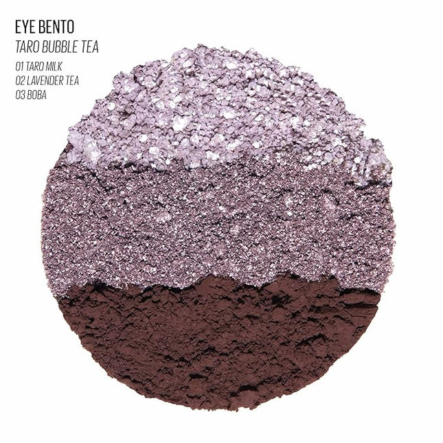 Kaja Beauty Bento Collection | Glitter + Shimmer + Matte | 20 Taro Bubble Tea - Mute Lavender | 2019 Best of Beauty Award in Glitter