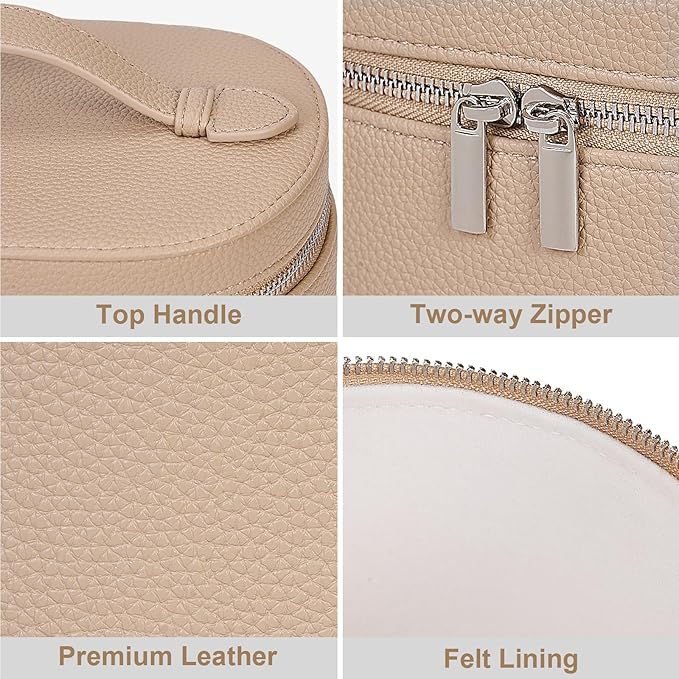 YFGBCX Makeup Bag Vanity Case with Removable Divider Travel Toiletry Bag Portable Cosmetic Bag Makeup Organizer Case