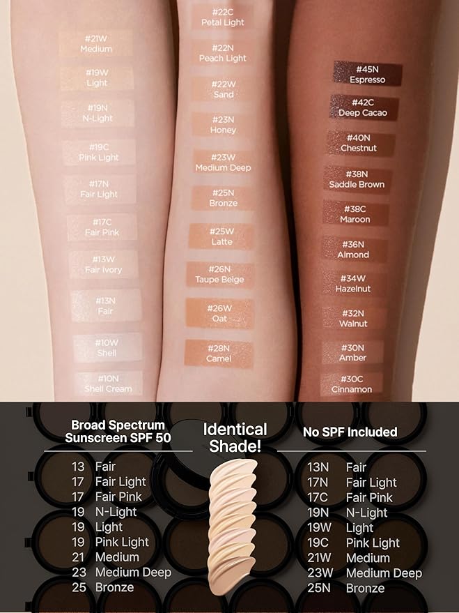 [JUNGSAEMMOOL OFFICIAL] Essential Skin Nuder Cushion (Fair) | Refill | Natural Finish | Buildable Coverage | Makeup Artist Brand