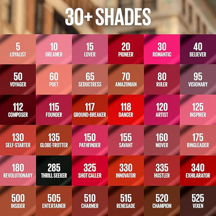 Maybelline Super Stay Matte Ink Liquid Lipstick Makeup, Long Lasting High Impact Color, Up to 16H Wear, Hustler, Red Brown, 1 Count, Packaging May Vary