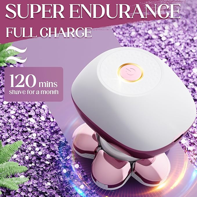 Electric Razors for Women Legs, Flawless Electric Shaver for Women, 2 in 1 Rechargeable Women's Bikini Trimmer for Public and Armpits (Pink)