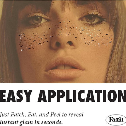 Fazit Makeup Patches - Halloween Twilight Speckles - Glow Up Make-Up Patches - Cute Glitter Makeup Accessories for Women - Cosmetic Glitter for Face