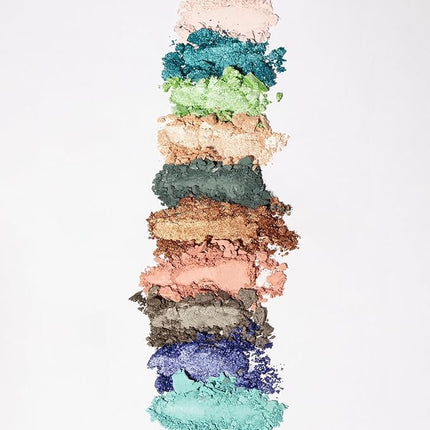 Pacifica Eyeshadow Palette – Waikiki Mineral Eyeshadow, Blendable Shimmer & Matte Shades w/Velvet Matte, Shimmer & Metallic, Cocoa Butter Infused, Talc-Free, Vegan & Cruelty-Free, 0.24 oz 10 Shades