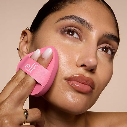 e.l.f. Pillow Puff Foundation Sponge, Bouncy, Ultra-Soft Foam Makeup Sponge For Liquid Foundation, Creates An Airbrushed Finish, Vegan & Cruelty-Free