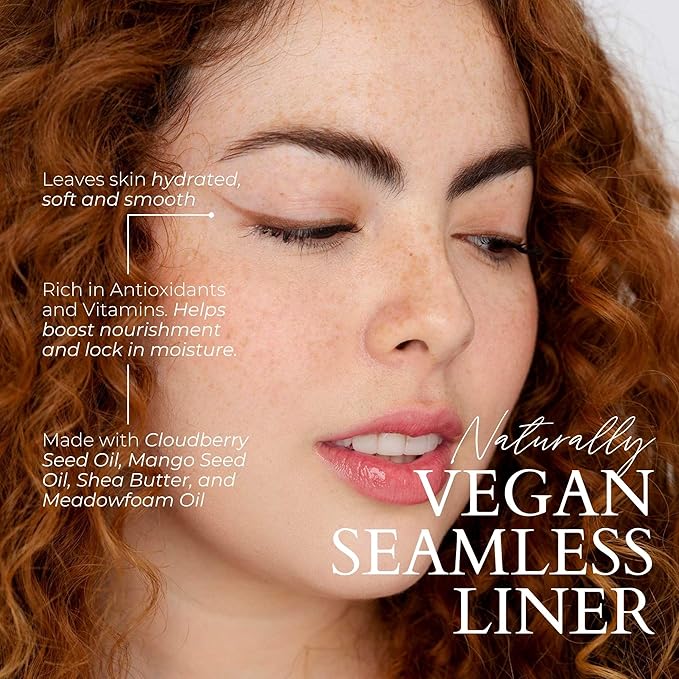 FITGLOW Beauty Vegan Eyeliner Pencil | Long-Lasting Eye Liner with Blending Brush | Smudge-Proof Eyeliner | Sensitive Eye Makeup | Natural, Clean & Cruelty-Free Eye Pencil | Bronze, 1.1g