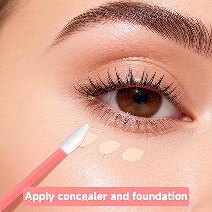 G2PLUS 200PCS Lip Gloss Applicators, Disposable Lip Brushes, Lipstick Gloss Wands Applicator Perfect Makeup Tool Kits (Pink)