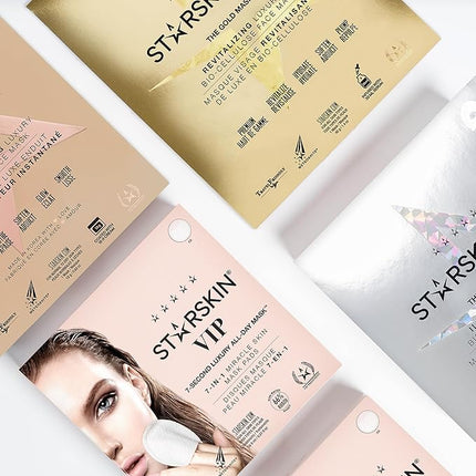 STARSKIN 7 Seconds All-Day Mask, 7-in-1 Facial Korean Toner Pads for Instant Hydration and Refreshed Skin, all Skin Types, Exfoliating and Pore Care with 66% Kudzu Root, K Beauty Skincare (5 Pads)