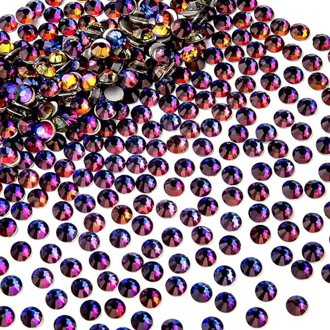 1440Pcs Blue Blaze Crystal Rhinestones,Glass Flatback Rhinestones Gemstones for Nail Face Makeup Art Crafts Clothes Decoration-(SS16,4.0mm,Blue Blaze)