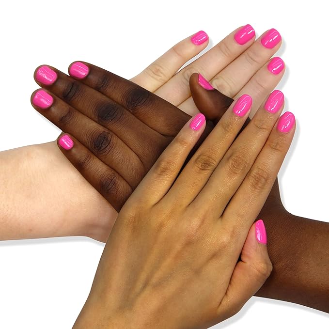 LONDONTOWN lakur Nail Polish - Chip-Resistant, Non-Toxic, Conditions & Hydrates Nails | Glossy Hot Pink, Berry Punch, .40 fl oz