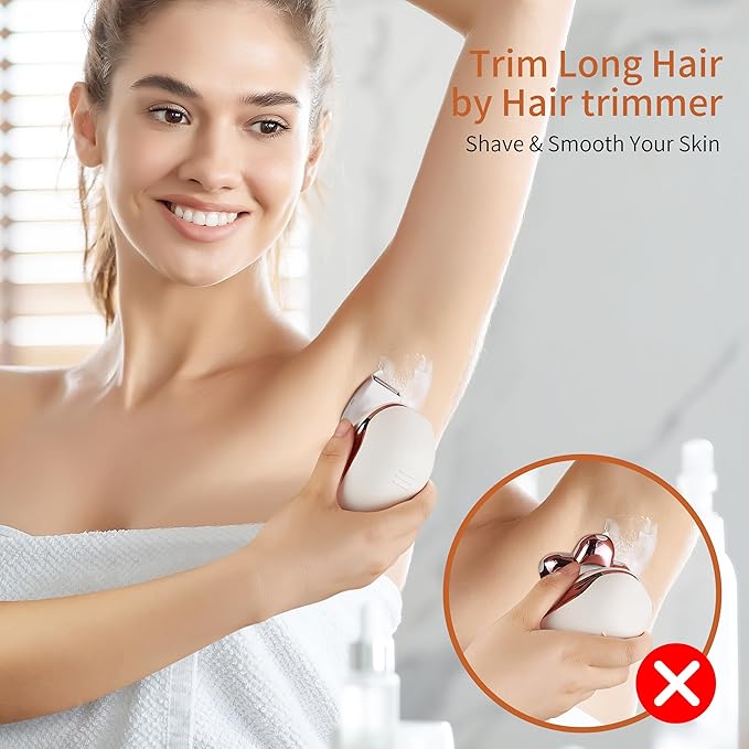 Women's Electric Razors for Women Legs Pubic Facial Hair Removal 2 in 1 Womens Electric Shaver for Women,Bikini Trimmer for Lady,Waterproof (5D)