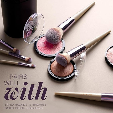 BS-MALL Makeup Brush Set 18 Pcs Premium Synthetic Foundation Powder Concealers Eye shadows Blush Makeup Brushes with black case