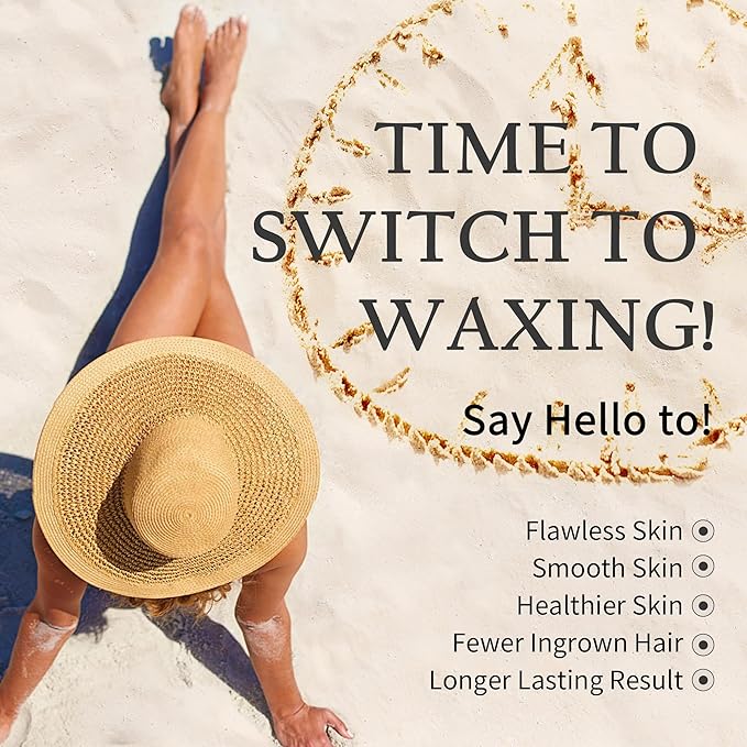 Maxpearl 2.5LB Hard Wax Beads for Hair Removal, Men’s Coarse Hair Formula - Brazilian Waxing, Sensitive Skin, Face, Underarms, Legs, Back, Chest and More, with 20 Applicators, Black