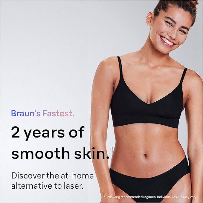 Braun Smart IPL, Skin i·Expert Pro 7: at Home Laser Hair Removal, Permanent Visible Hair Reduction, Holiday Gifts for Women and Men with Free App, Vanity Case, Venus Razor, 4 Smart Heads, IPL7387