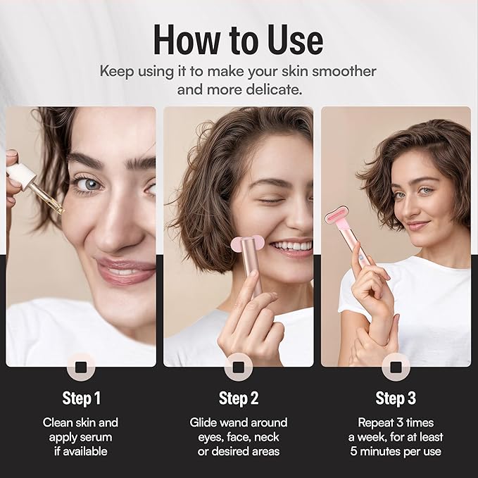 4-in-1 Red Light Therapy Wand for Face with Travel Case – Facial Rejuvenation Device for Home Use with Adjustable Head – Portable Beauty Tool for Skin Health and Anti-Aging