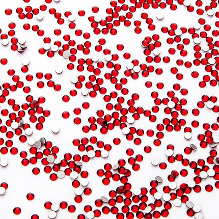 1440Pcs Siam Crystal Rhinestones,Glass Flatback Rhinestones Gemstones for Nail Face Makeup Art Crafts Clothes Decoration -(SS3,1.4mm,Siam)