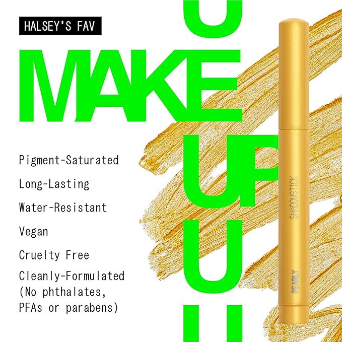 about-face Shadowstick – Long-Wear Cream Eyeshadow Stick – Matte & Pearly Finishes – Vegan, Cruelty-Free, Clean Beauty – 0.049 oz (Chaos Theory- Pearly Pollen)