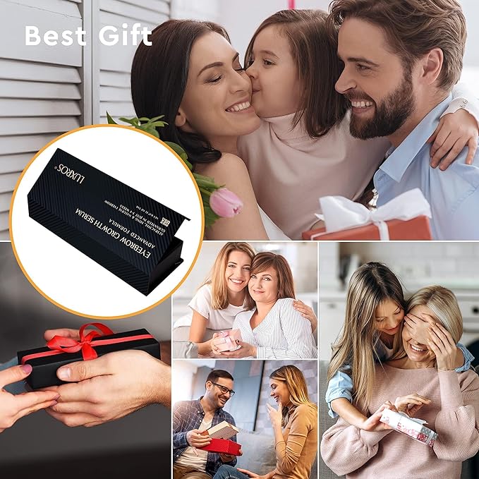 LUXROS Advanced Growth Serum for Full, Thick Eyebrows - USA Made, See Results in 4-8 Weeks (5 ml)