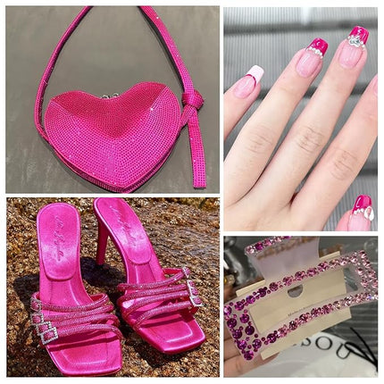 1440Pcs Red Ab Crystal Rhinestones,Glass Flatback Rhinestones Gemstones for Nail Face Makeup Art Crafts Clothes Decoration -(SS16,4.0mm,Red Ab)