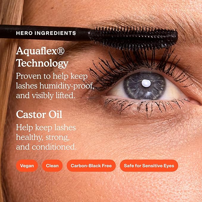 Tower 28 MakeWaves Mascara - Volumizing -Resistant Mascara - No Clumping or Flaking - for Sensitive Eyes – Jet Black