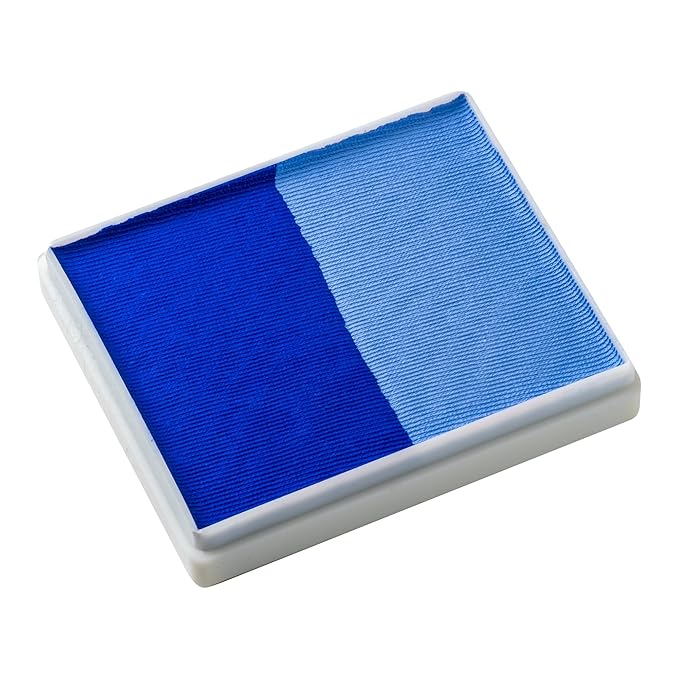 TAG Face and Body Paint - Split Cake 50g - Powder Blue and Royal Blue