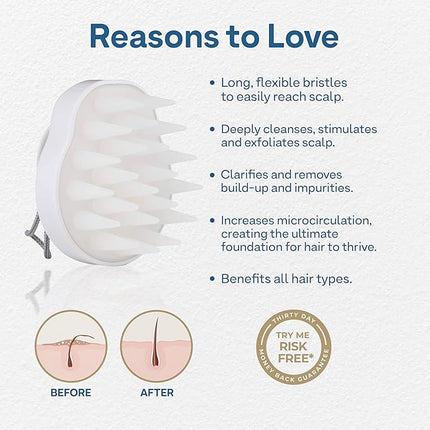 Colorproof Scalp Cleansing Brush for Optimal Hair Health — Scalp Scrubber for Deep Cleansing — Removes Buildup & Impurities, Promotes Shinier & Stronger Hair