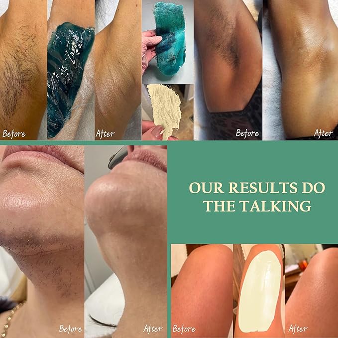 Maxpearl Hard Wax Beads, Pack of 3 Hair Removal Wax Beans Refill - Brazilian, Bikini Waxing, Face, Eyebrows, Underarms, Arms, Chest, Back, Legs - Coconut & Jasmine Formula, 300g