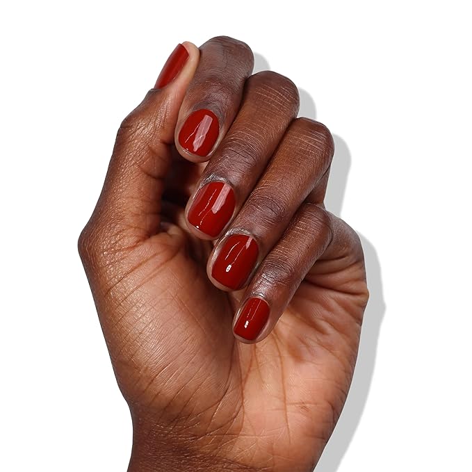 LONDONTOWN lakur Nail Polish - Chip-Resistant, Non-Toxic, Conditions & Hydrates Nails | Glossy Umber Red, You Autumn Know, .40 fl oz