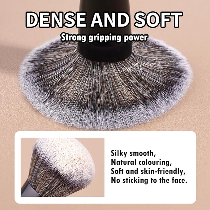 MAANGE 3 PCS Foundation Contour Conceal Brush Set, Makeup Brushes, Women‘s Blending Brushes, Professional Face Brush Set Tools, for Blending Setting Buffing with Liquid, Cream and Powder Cosmetic