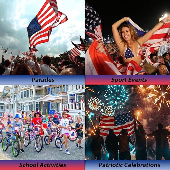 Mysense Red White and Blue Face Paint,Patriotic USA Flag Makeup,4th of July Outfit Accessories,Water Based Non-toxic Cream Body Paint for Adults and Kids Halloween SFX Cosplay Clown Makeup,0.6oz/pc