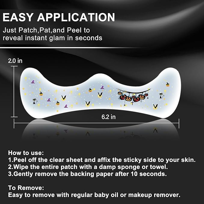 20 Pcs Halloween Makeup Decorations,DIY Halloween Glitter Freckles Face Tattoos Stickers,Sparkle and Waterproof halloween Rave Accessories Face Paint Makeup Kit for Women, Kids, Party Supplies