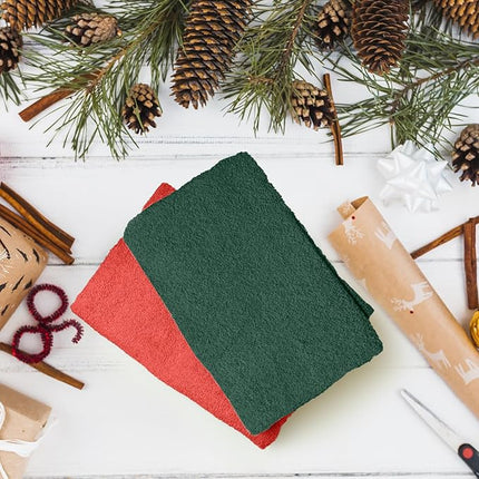 DAN RIVER 24 Pack Wash Cloths for Showering [12x12] - 100% Cotton Washcloths Premium Quality Flannel Face Cloths for Bathroom, Highly Absorbent and Soft Feel Wash Clothes, Red and Green