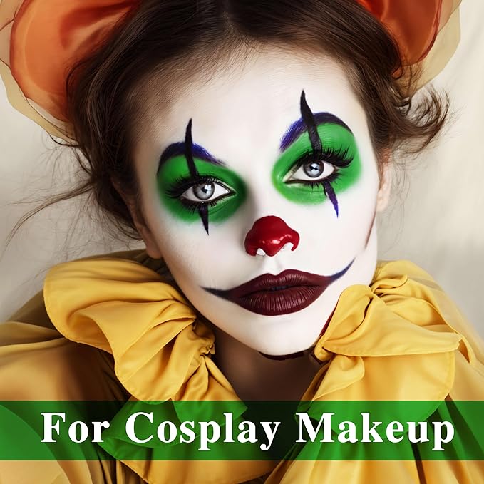 MEICOLY Lime Green Eye Black Stick,Waterproof Eye Black Baseball Softball Football Lacrosse,Hunting Camo Paint,Green Face Body Paint Stick for Halloween SFX Witch Hulk Cosplay Makeup